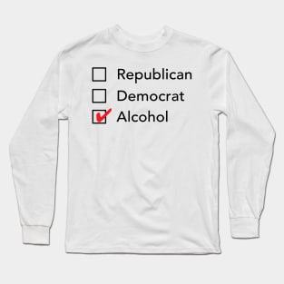 Republican Democrat Alcohol Long Sleeve T-Shirt